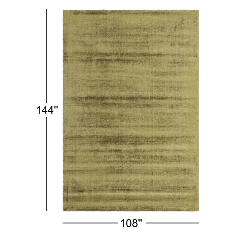 Fennel Hand Loomed Viscose Indoor Area Rug, Rectangle 9' x 12'