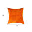Coussin 18 "en peau de vache orange