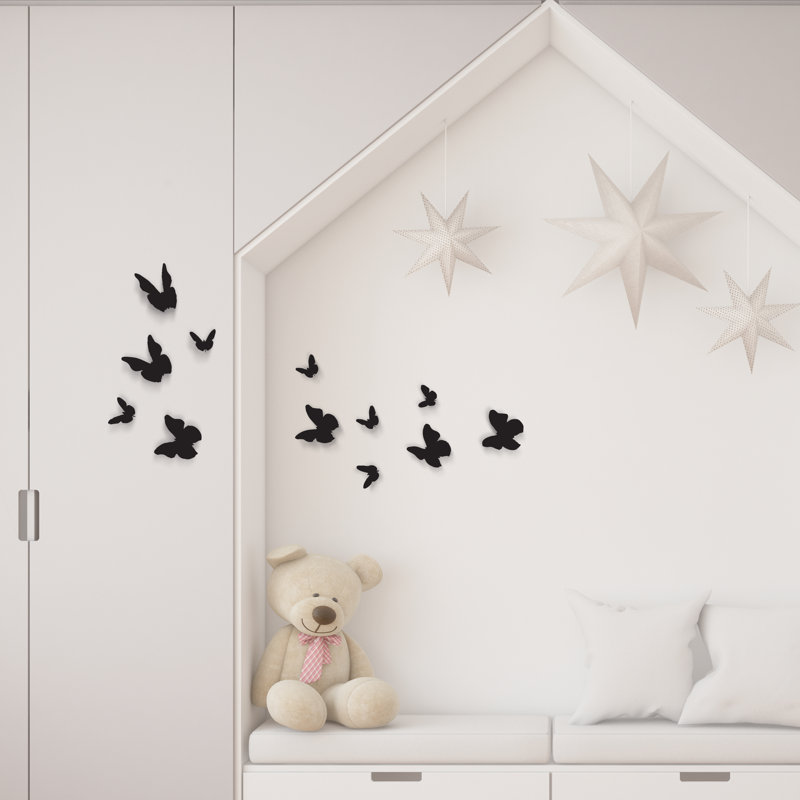 Animals Wall Decal, Black, 2 Packs