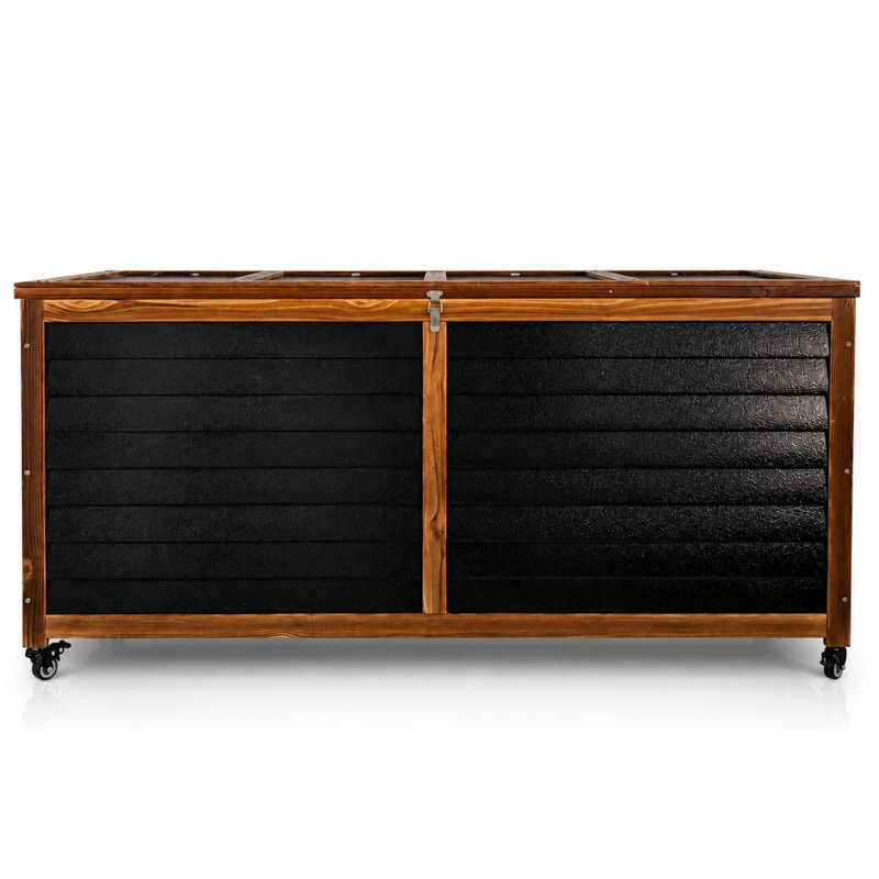 153-Gallon Wooden-Frame Iron Deck Boxes