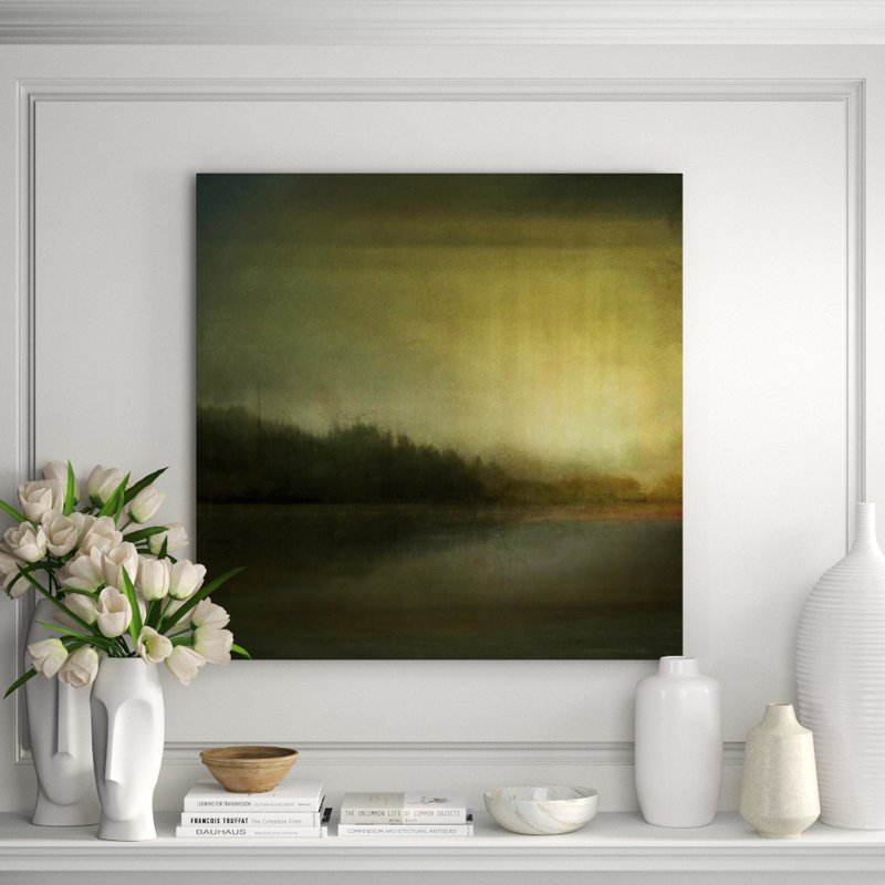 Green Serenity Print by Janice Aron, 24" H x 24" W, Image Brush Gel
