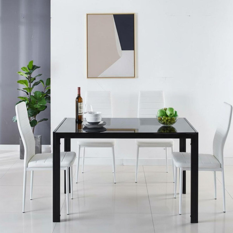 4 - Person Dining Set, White