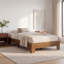 Cadre de lit plateforme en bois de format California King, profil bas, avec lattes en bois silencieuses-1864920519