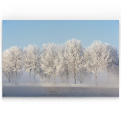 « frozen lane », reproduction de peinture à l’huile sur toile tendue