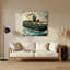Transport, sous-marin, illustrations, art mural en métal brun-2114893724