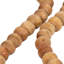 Guirlande 28 po avec perles en bois de manguier brun et cœur - Perles décoratives en bois pour la décoration intérieure