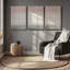 «Peach Tranquility», ensemble de 3 toiles encadrées-106959944-106959957