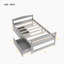Lit plateforme simple avec deux tiroirs-453448599