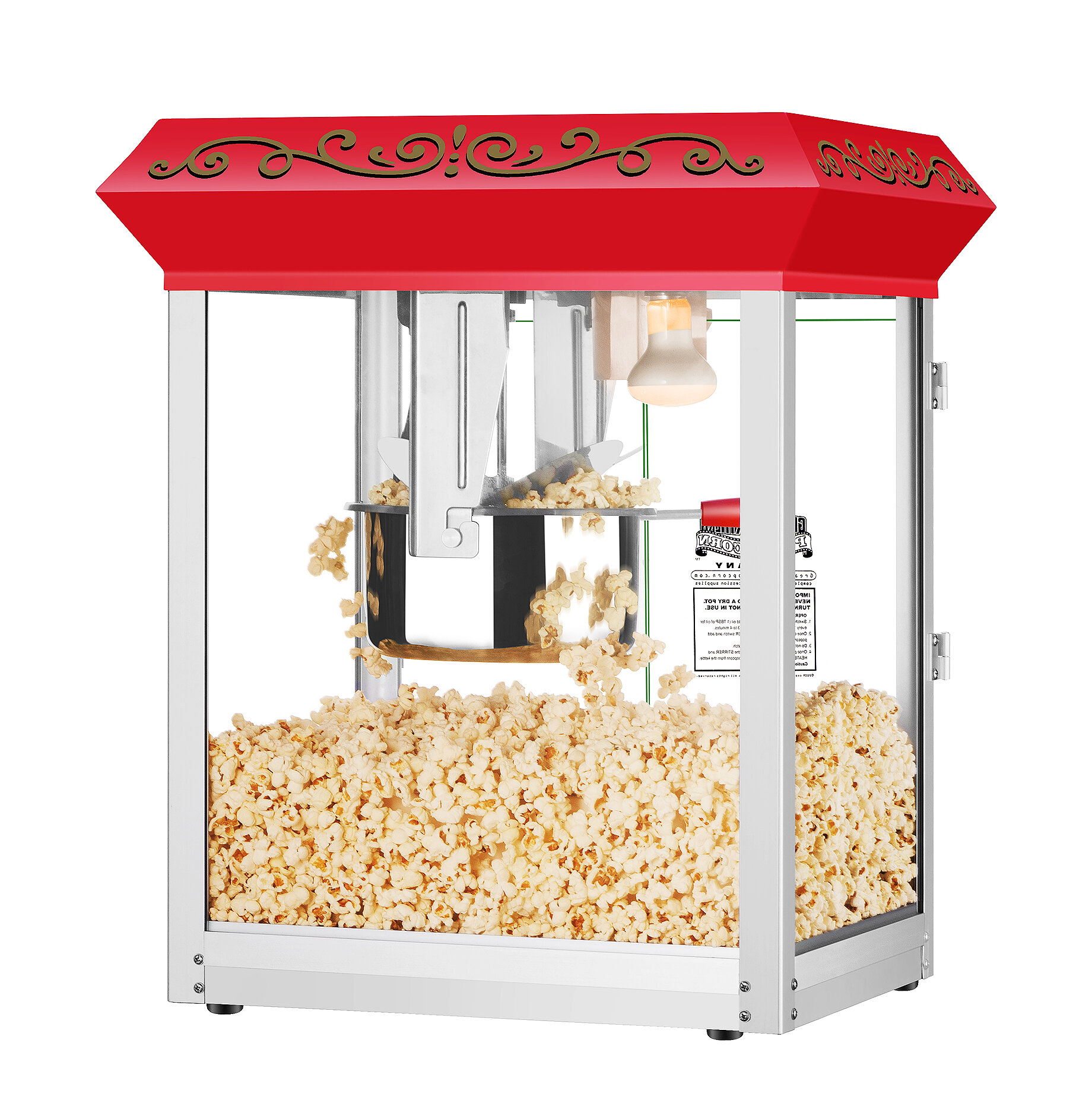 Great Northern All Star GNP-850 8 oz. Red Popcorn Machine