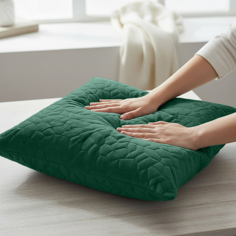 Pebble Cushion Cover-(Pack of 4), Emralad