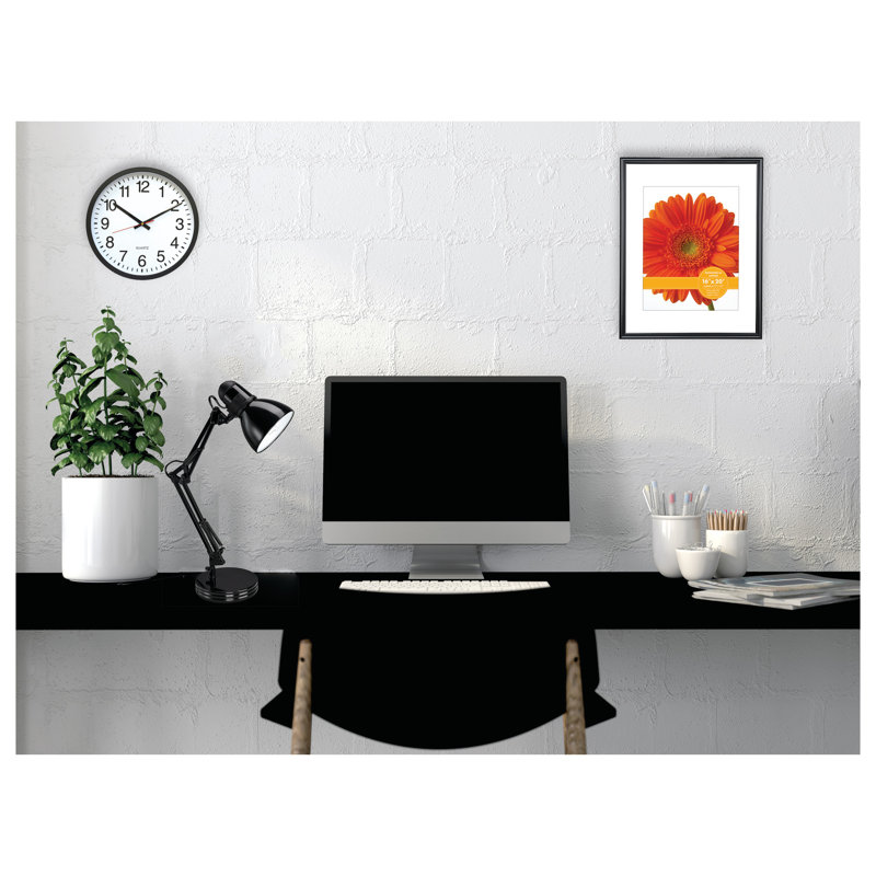 Black Adjustable Metal Architect Desk Lamp with Jointed Arm