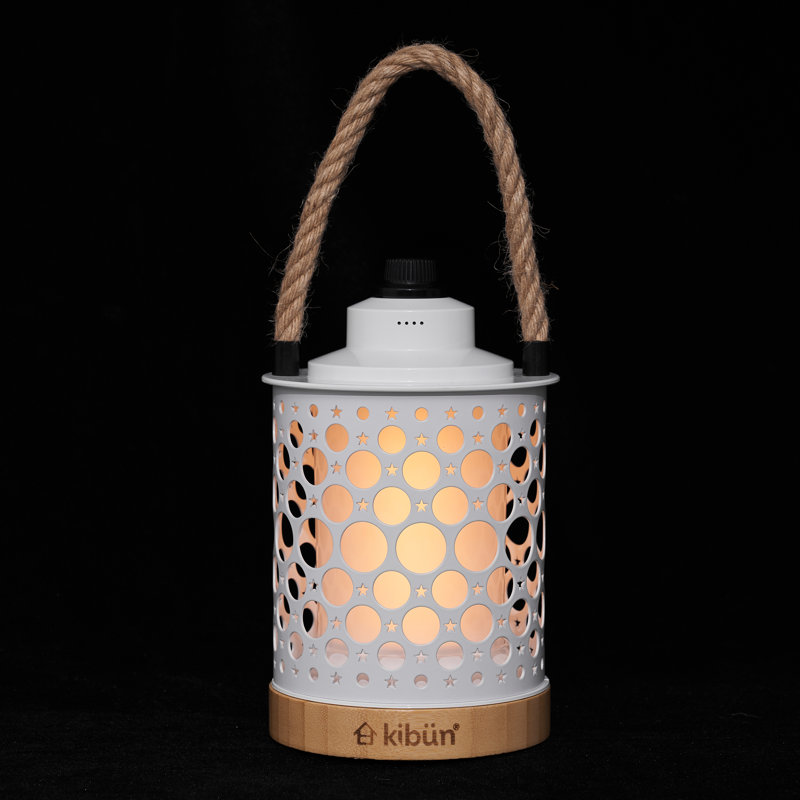 Stargaze Cordless LED Outdoor Table Lamp With Dimmer, Built-In Rechargeable Battery, 3-Level Brightness With Dual Power Source
