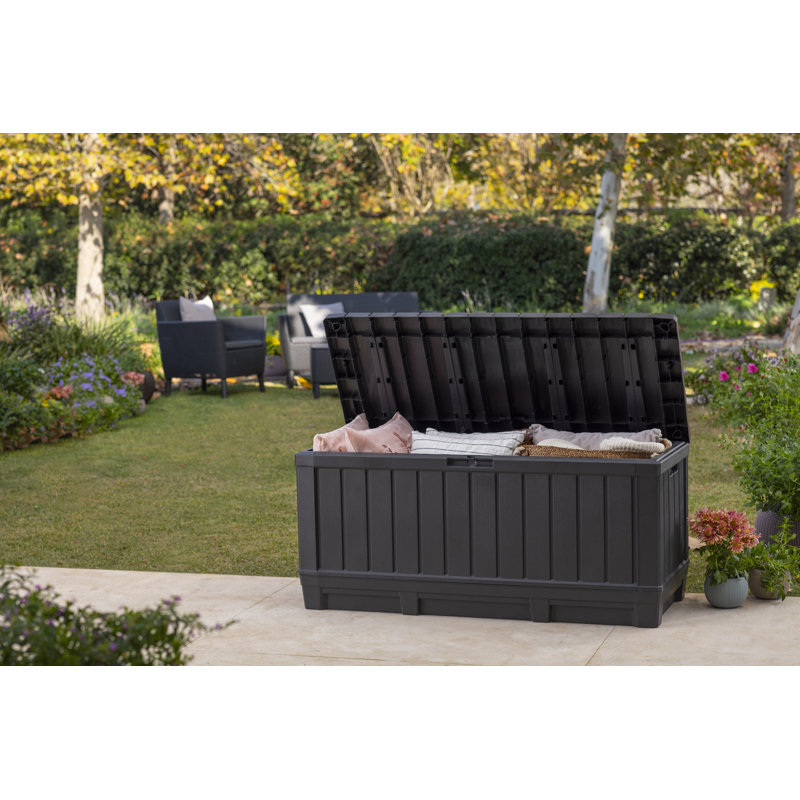 Keter Kentwood Outdoor Garden Storage Box 350L, Graphite