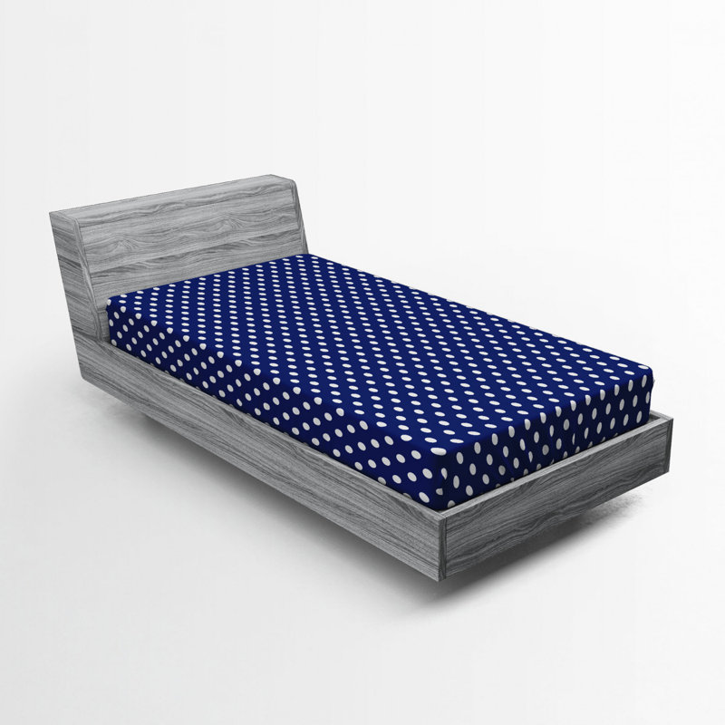 Drap-housse à pois, Drap-housse simple TG, Pois menthe