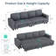 Canapé-lit modulaire escamotable avec chargement USB et porte-gobelets Sherry-1044640939-1050979968