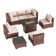 Benboe 6 - Person Patio Conversation Sets with Cushions