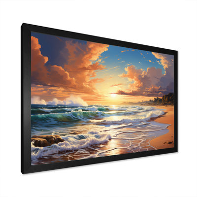 " Beach Photo Sunlit Horizons III "