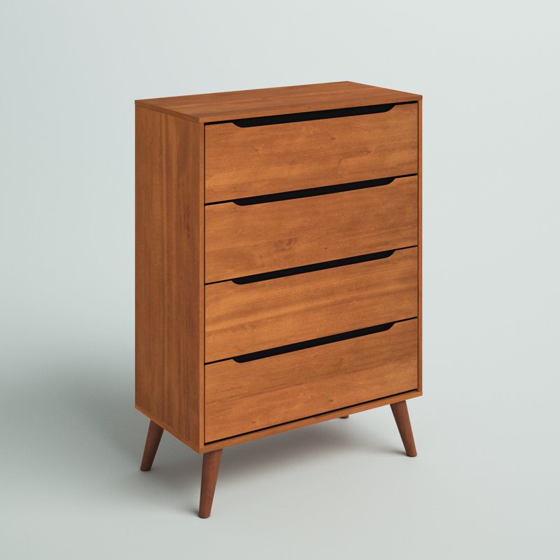 Stalter 34'' W 4 - Drawer Dresser, Oak