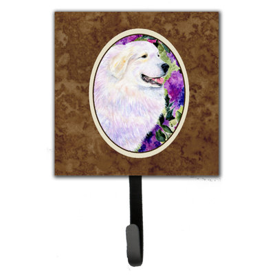 Porte-laisse et crochet mural great pyrenees