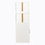 Armoire de rangement H 70,87 po, étagère de rangement coulissante multi-fonctions à 4 niveaux et 2 portes en verre, grande bibliothèque moderne en bois pour le bureau à domicile-1011049012