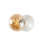 Stylish Cream Wall Lamp, Metal Body, 3.9 x 3.1 x 3.9 inches | E27 Socket, Max 40W (Bulb Not Included) | IP20 Rated, Perfect for Living Room & Bedroom Decor, Modern & Elegant Lighting Solution
