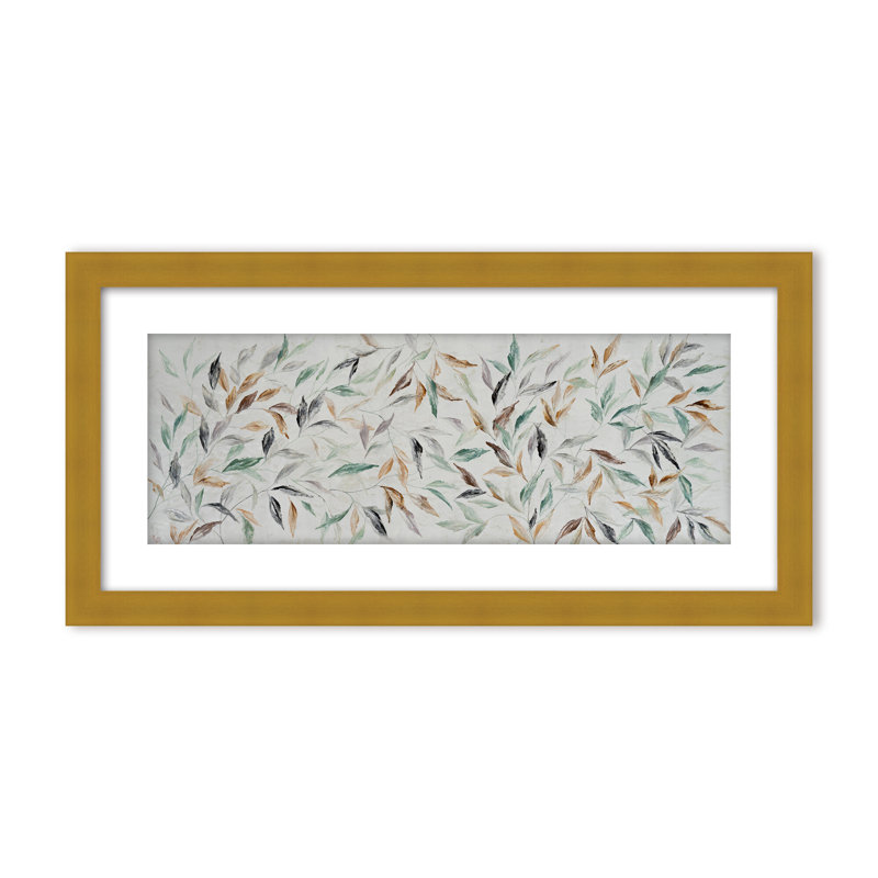 Nature Inspired "Kaleidoscope Fall" Canvas Wall Art By , 12" H x 24" W, Framed Canvas, Brown