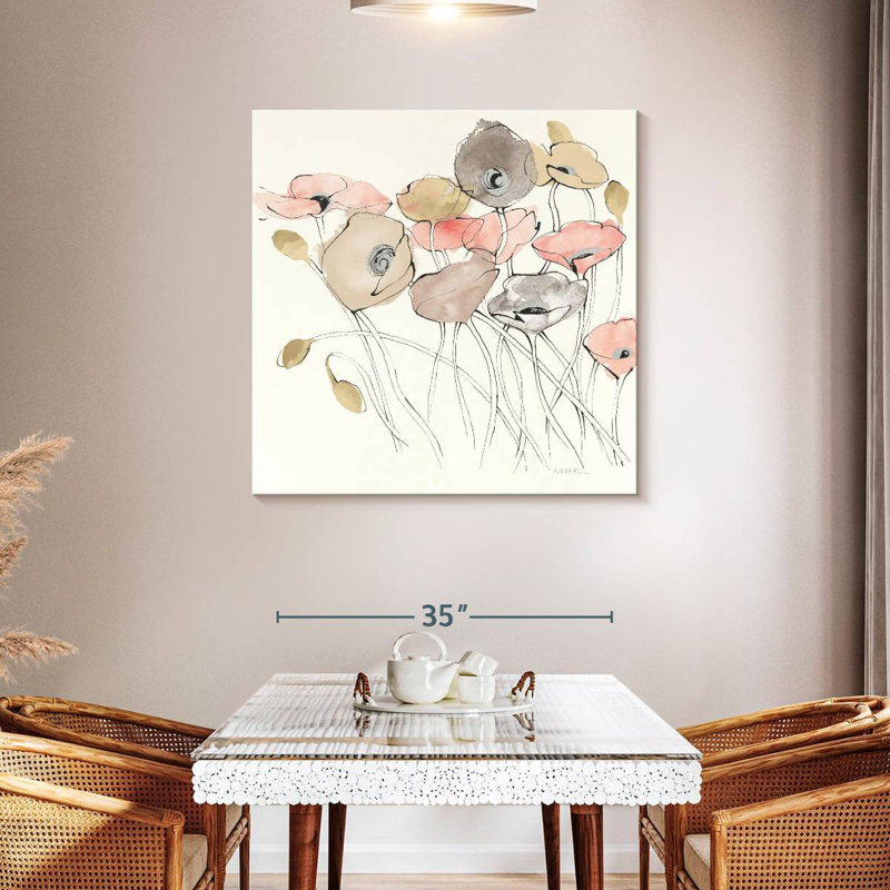 Harnek Black Line Poppies I Neutral