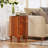 Solid Wood End Table, 17.71-Inch Round Side Table, No Assembly Required