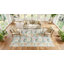 Tapis d'intérieur ivoire multicolore 7 pi 6 po x 9 pi 10 po Saintfleur-1140244366-1140428530
