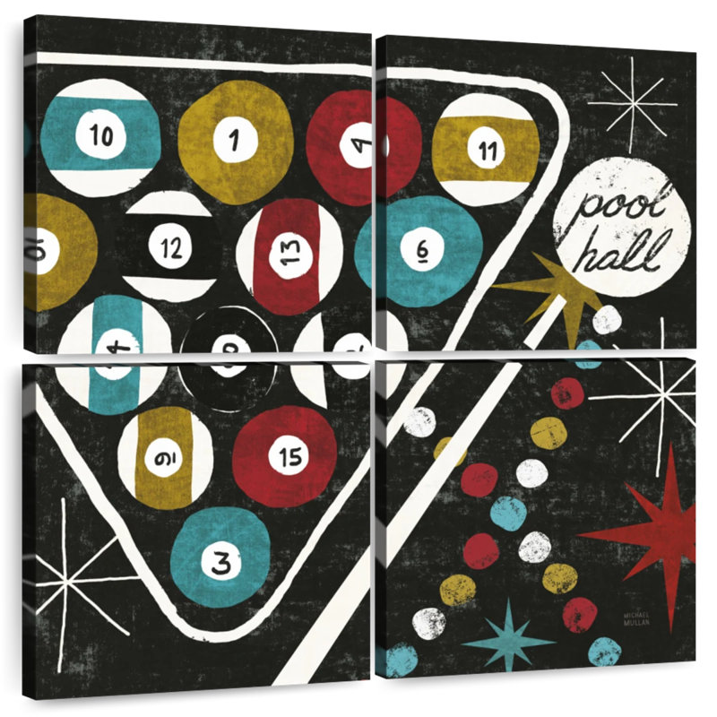 Vegas Pool Hall, H 18 po x l 18 po