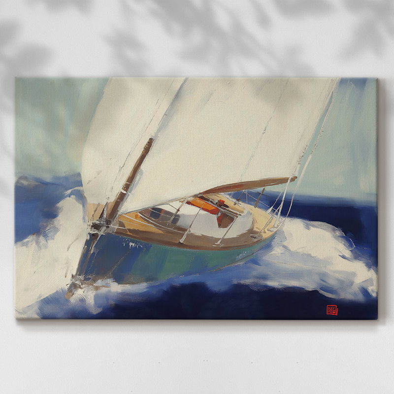 Nautical Series-XLII - Cavas enveloppés de galerie, 18 x 27