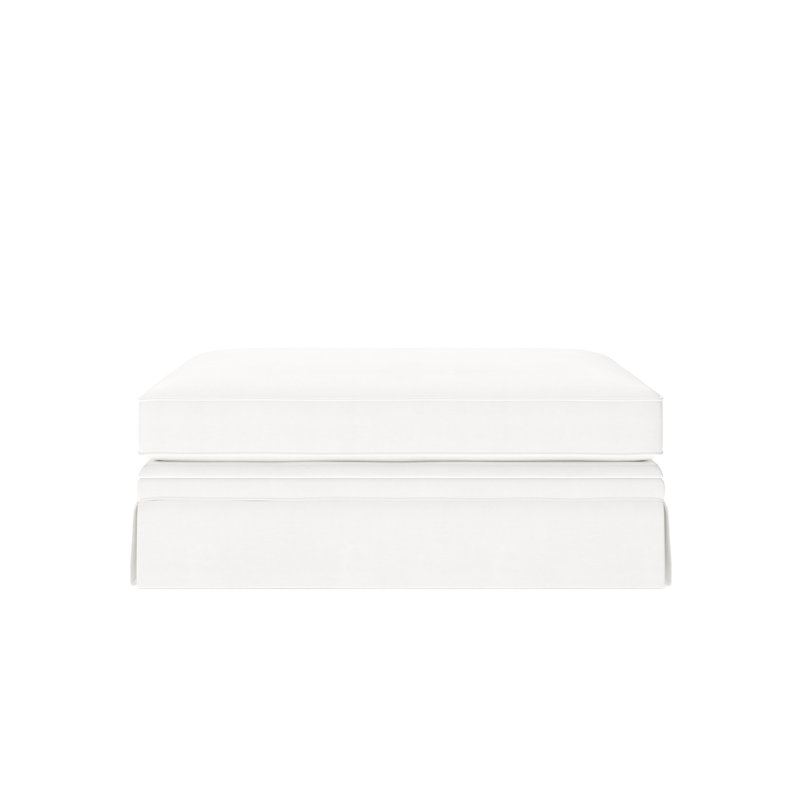 Shelby 47" Ottoman, Bayou Off White Canvas