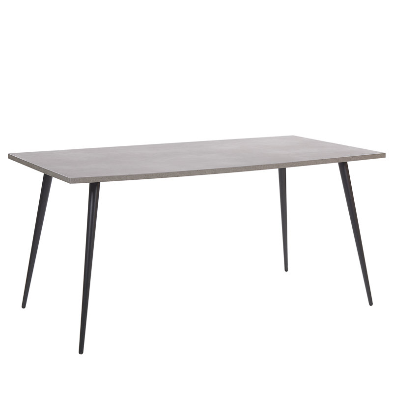 Cary Metal Base Dining Table, Grey, H76 x L160 x W80cm