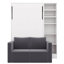 Lit escamotable avec canapé et tablettes Mironda-977862936