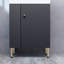 Black 21.6" Bathroom Vanity, Combination Cabinet, Bathroom Storage Cabinet, Single Ceramic Sink