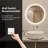 Naliyah Round Energy Saving Copper-Free Silver LED Lighted Bathroom / Vanity Mirror, Anti-Fog, Dimmable-1038732094