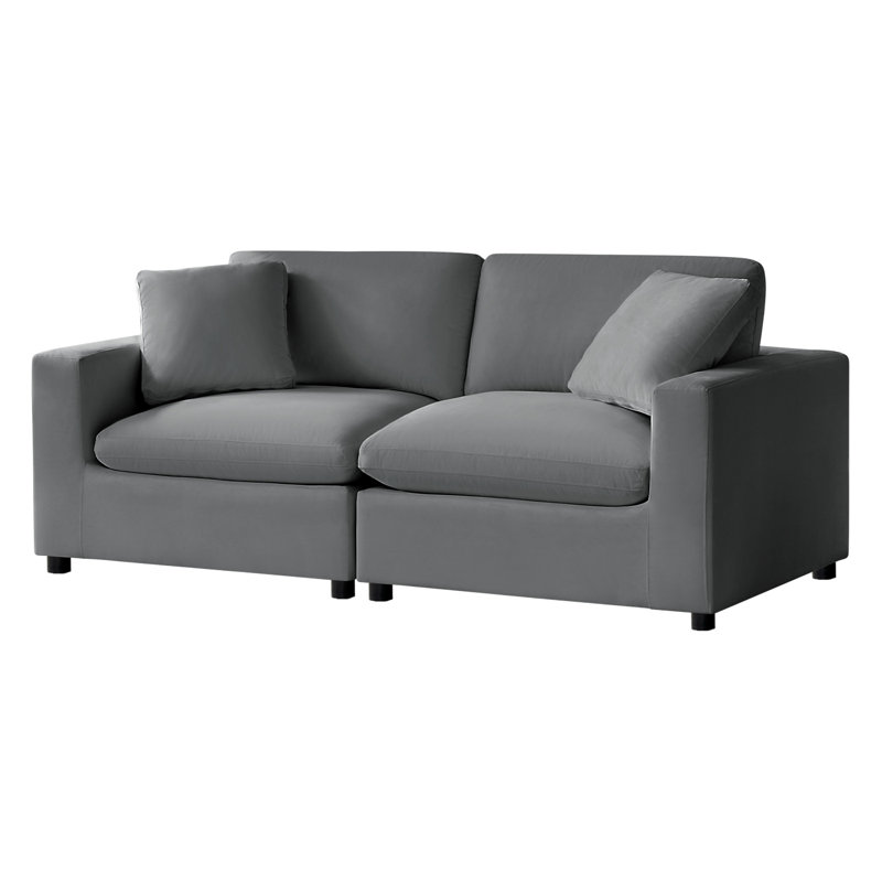 Caylie Modular  2-Piece Sofa - Charcoal