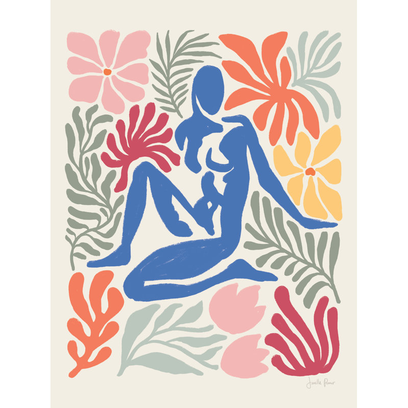Jardin abstrait I, H 16 po x l 12 po