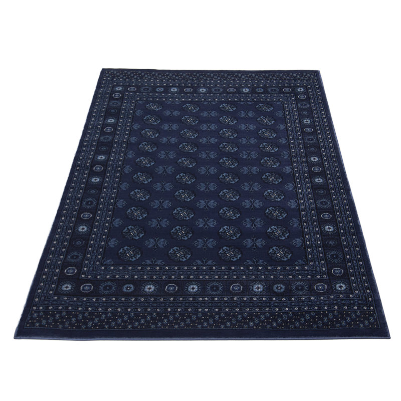 Tapis bleu / gris clair Strathern, Rectangle 8 pi x 10 pi