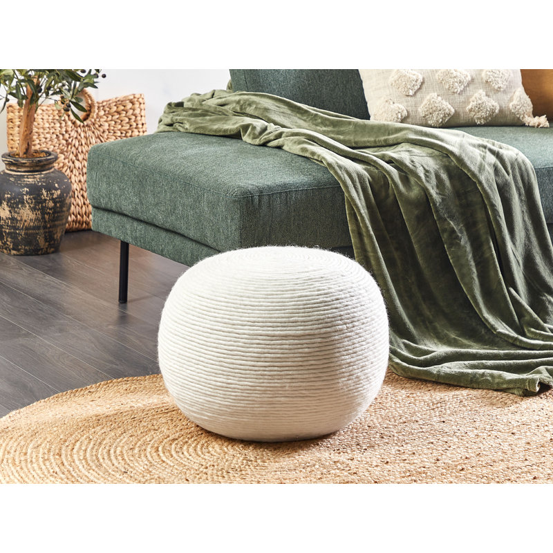 Petrona 50cm Wide Round Pouf Ottoman