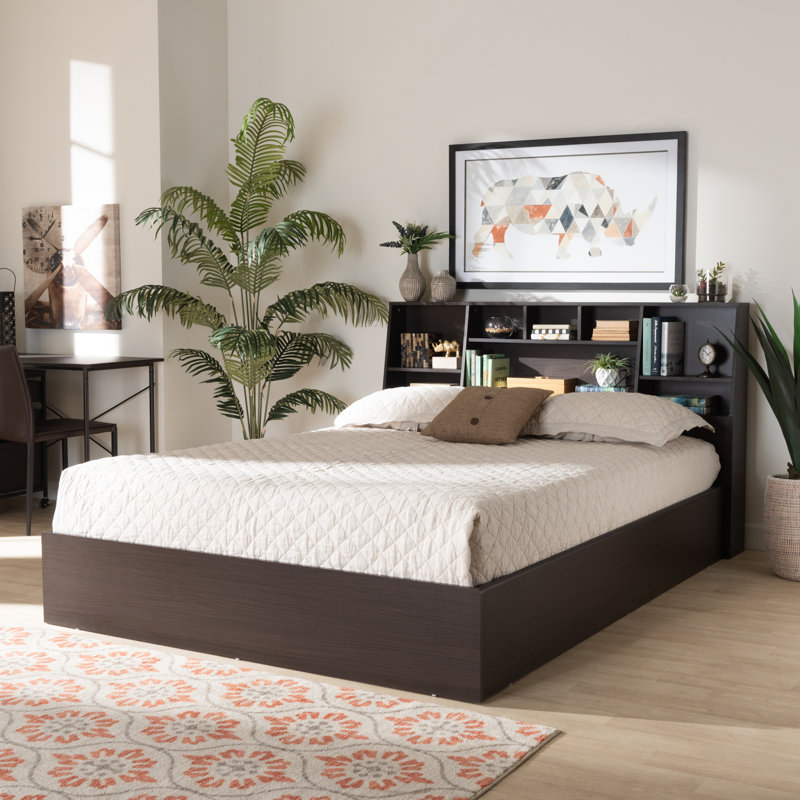 Grand lit plateforme avec rangement Woodinville