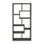 Rectangular 10-Shelf Bookcase In Weathered Grey-1758657130