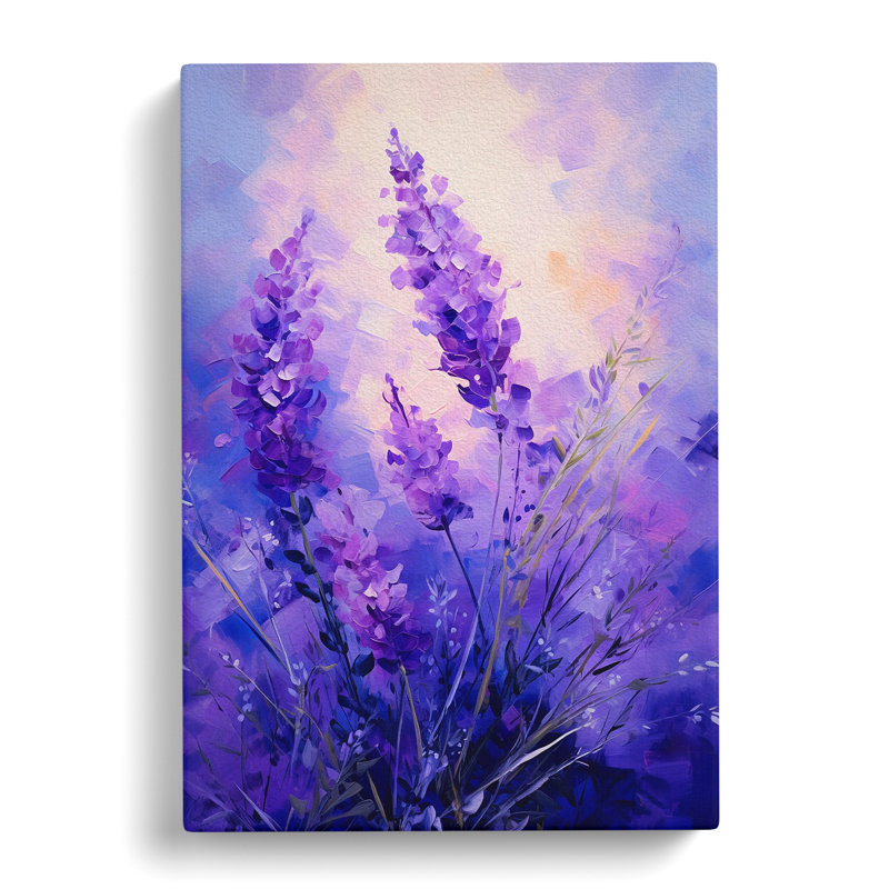 Lavender Flower Impressionism No.3 - Print, 60cm H x 40cm W x 3cm D