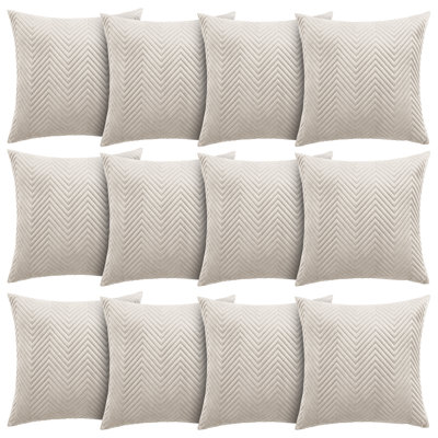 Aspire Homeware Embossed Square Velvet Cushion Cover