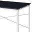 Tennos Black & Chrome Finish Vanity Desk (Not Including Office Chair)