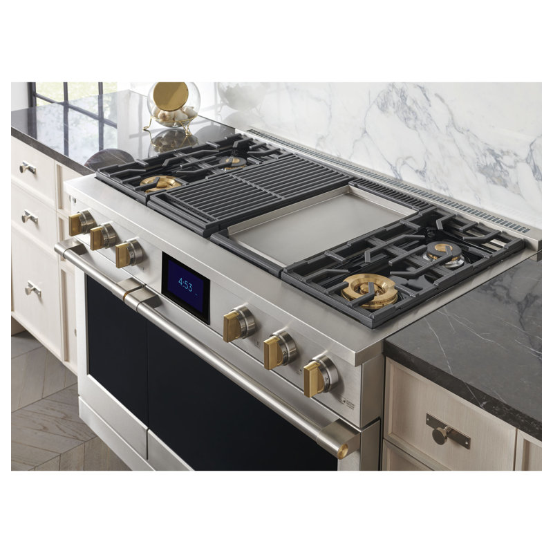 48" Dual-Fuel Professional Range with 4 Burners, Grill, and Griddle