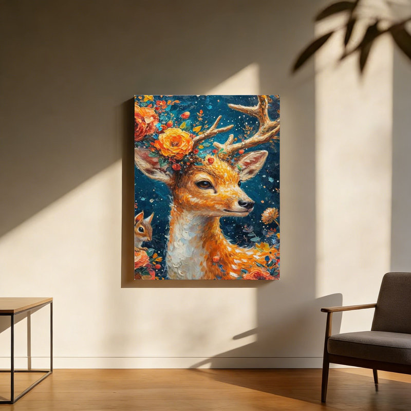 Éléphant contemporain, art mural en bois à dos encastré, L 30 x l 20