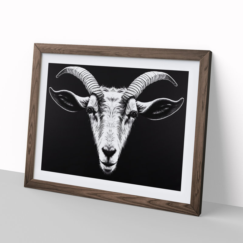 Goat Portrait Vol.3 - Framed Print
