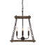 Lustre géométrique à 4 lumières Ireton
