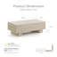 Table basse rectangulaire Grant 47,3 po L aspect pierre, profil bas-135888036